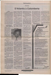 Le Soleil de Colombie, January 24, 1992, page 4