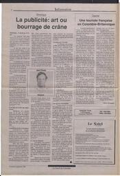 Le Soleil de Colombie, September 6, 1991, page 2