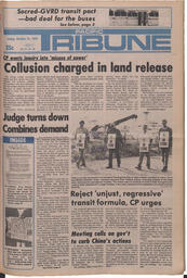   The Pacific Tribune - Friday, October 12, 1979   , page 1
