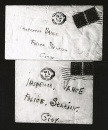 Photograph of envelopes: February 12 - March 4, 1934
