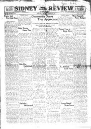Sidney And Islands Review Thu, December 29, 1921 (Page 1)