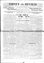Sidney And Islands Review Thu, April 14, 1921 (Page 1)