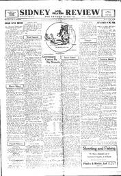 Sidney And Islands Review Thu, October 21, 1920 (Page 1)