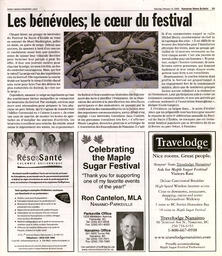   MAPLE SUGAR FESTIVAL DU SUCRE D'ÉRABLE, 2009   , page 19