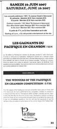   FESTIVAL D'ÉTÉ, 2007   , page 11