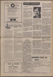 Le Soleil de Vancouver, November 30, 1973, page 2