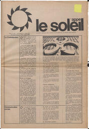 Le Soleil de Vancouver, June 11, 1971, page 1