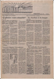 Le Soleil de Colombie, March 27, 1981, page 1