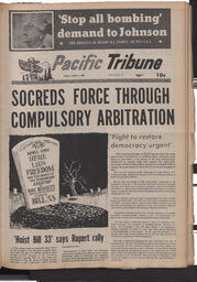   The Pacific Tribune - Friday, April 5, 1968   , page 1