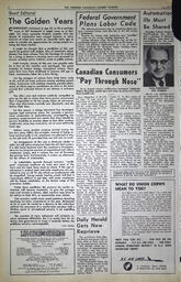   The Western Canadian Lumber Worker, Vol. XXX, No. 17, 1st Issue Sep. 1963   , page 4