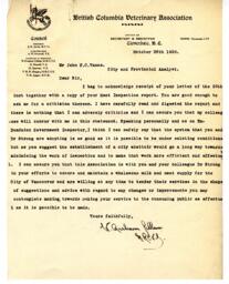 Letter to Vance from W. Graham Gillam