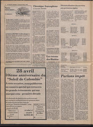 Le Soleil de Colombie, March 24, 1978, page 4
