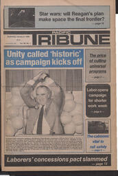   The Pacific Tribune - Wednesday, January 9, 1985   , page 1