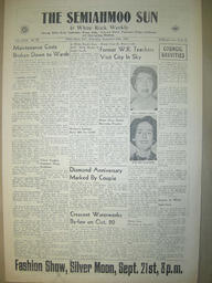 The Semiahmoo Sun and White Rock Weekly, September 20, 1956 (Page 1)