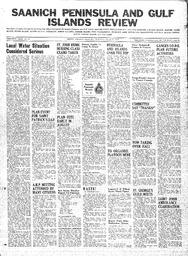 Saanich Peninsula And Gulf Islands Review Wed, March 11, 1942 (Page 1)