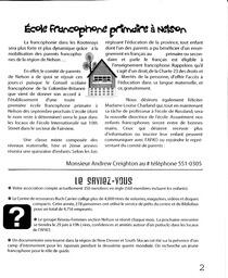   LA VOIX DES KOOTENAYS, 2006   , page 3