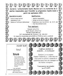   LE R�VERB�RE �CLAIR�, 2001   , page 20