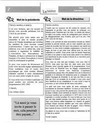   LE BASTION DE NANAIMO, 2001   , page 3