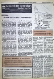   The Western Canadian Lumber Worker Vol. XLII No. 1, Jan.-Feb. 1974   , page 16
