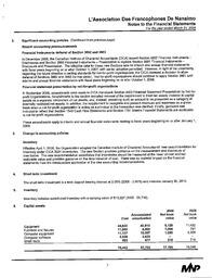   ÉTATS FINANCIERS - EN, 2009   , page 11
