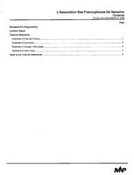   ÉTATS FINANCIERS - EN, 2009   , page 2