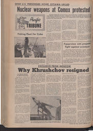   The Pacific Tribune - Friday, October 30, 1964   , page 12