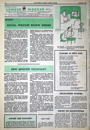   The Western Canadian Lumber Worker, Vol. XXXVIII No.1, Jan. 1970   , page 12