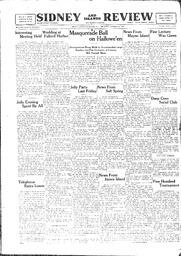 Sidney And Islands Review Thu, October 27, 1921 (Page 1)