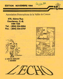   L'ÉCHO, 1994   , page 1