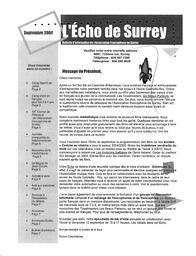   L'ÉCHO DE SURREY, 2004   , page 1