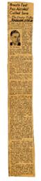 Memorandum to Vance from W.W. Foster, Chief Constable: 22-Aug-38
