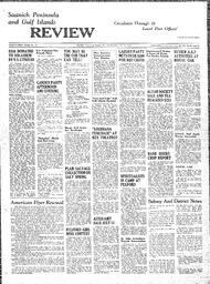 Saanich Peninsula And Gulf Islands Review Wed, July 14, 1943 (Page 1)