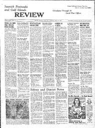Saanich Peninsula And Gulf Islands Review Wed, March 10, 1943 (Page 1)