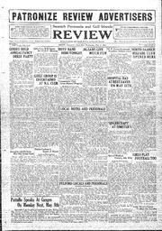 Saanich Peninsula And Gulf Islands Review Wed, May 3, 1933 (Page 1)
