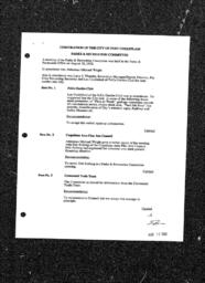 1992-08-10 - City of Port Coquitlam - Parks & Recreation Committee - Agenda and Minutes