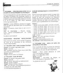   LE RÉVERBÈRE, 2006-2007   , page 17