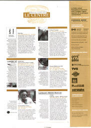   BULLETIN LE CENTRE, 1999   , page 6