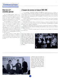   RAPPORT ANNUEL - FFCB, 1998-1999   , page 9