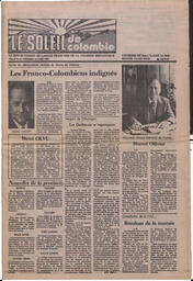 Le Soleil de Colombie, April 16, 1982, page 1