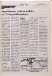 Le Soleil de Colombie-Britannique, July 4, 1997, page 7