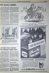   The Western Canadian Lumber Worker, Vol. XXXIII, No. 18, 1st Issue Sep. 1966   , page 2