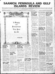 Saanich Peninsula And Gulf Islands Review Wed, December 27, 1939 (Page 1)