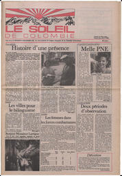 Le Soleil de Colombie, September 6, 1985, page 1
