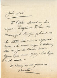 Vance note: 04-Jul-45