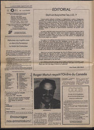 Le Soleil de Colombie, January 18, 1980, page 2