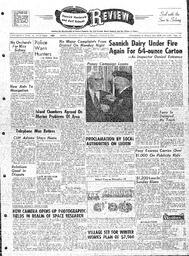 Saanich Peninsula And Gulf Islands Review Wed, November 2, 1960 (Page 1)