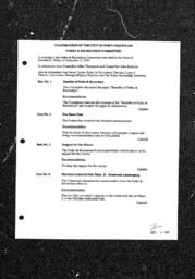 1992-12-03 - City of Port Coquitlam - Parks & Recreation Committee - Agenda and Minutes