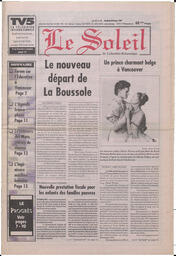 Le Soleil de Colombie-Britannique, February 28, 1997, page 1