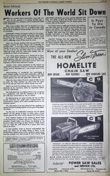  The Western Canadian Lumber Worker, Vol. XXX, No. 20, 2nd Issue Oct. 1963   , page 4