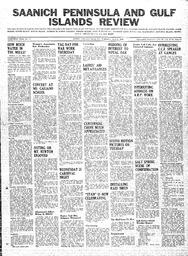 Saanich Peninsula And Gulf Islands Review Wed, April 8, 1942 (Page 1)